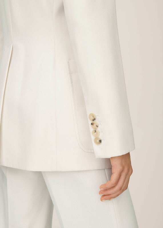 Bella Freud Cavalry Twill Saint James Jacket In Ivory