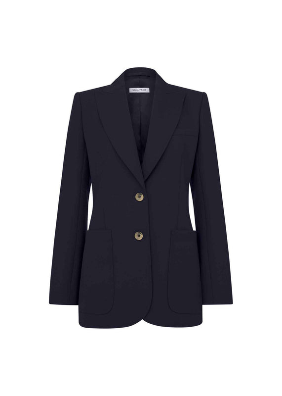 bella freud Cavalry Twill Saint James Jacket in Navy