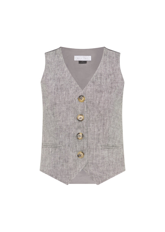 bella freud CHRISSIE WAISTCOAT | DAPPLED GREY | 6 – Bella Freud