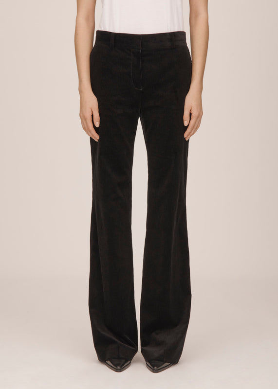 Bella Freud Corduroy Slim Kim Trouser In Black L Bella Freud