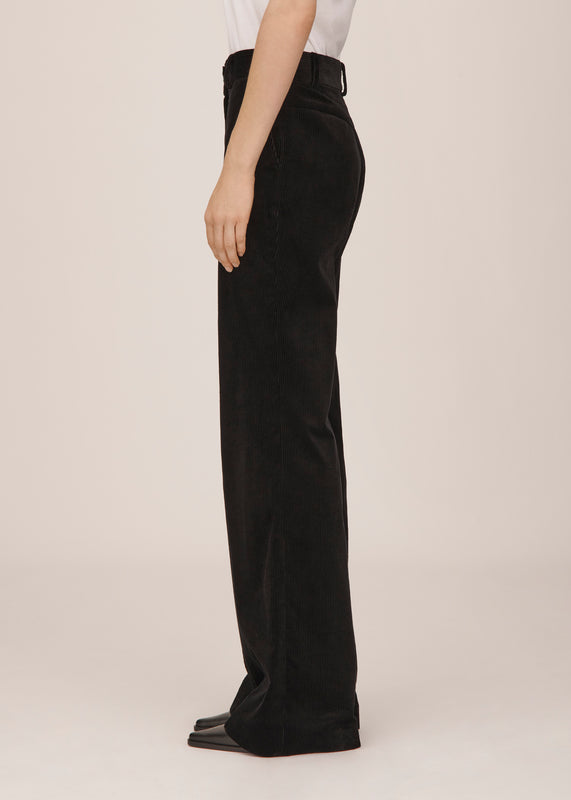 Bella Freud Corduroy Slim Kim Trouser In Black L Bella Freud