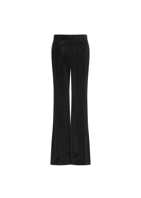 bella freud Corduroy Slim Kim Trouser in Black l Bella Freud