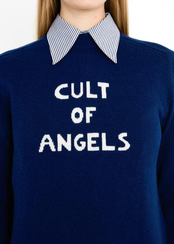 Bella Freud CULT OF ANGELS JUMPER | NAVY | XS – Bella Freud