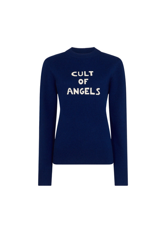 bella freud CULT OF ANGELS JUMPER | NAVY | XS – Bella Freud