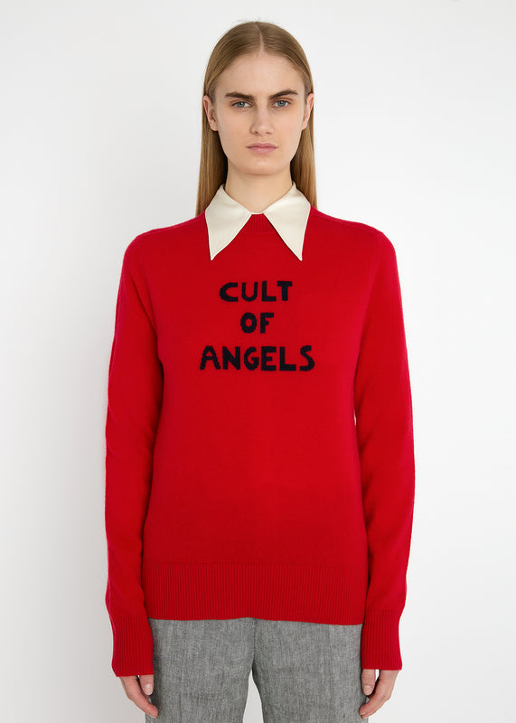 Bella Freud CULT OF ANGELS JUMPER | RED | XS – Bella Freud