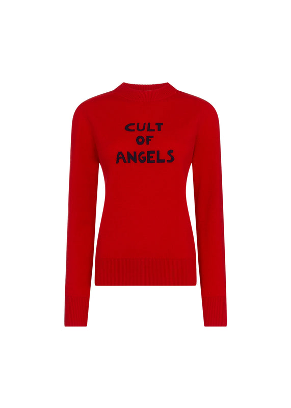 bella freud CULT OF ANGELS JUMPER | RED | XS – Bella Freud
