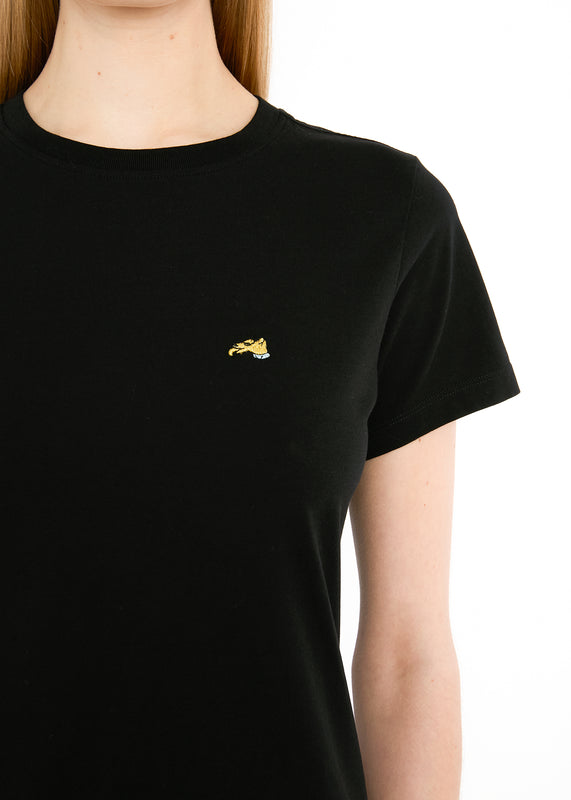 Bella Freud EMBROIDERED DOG CLASSIC T-SHIRT | BLACK | XS – Bella Freud