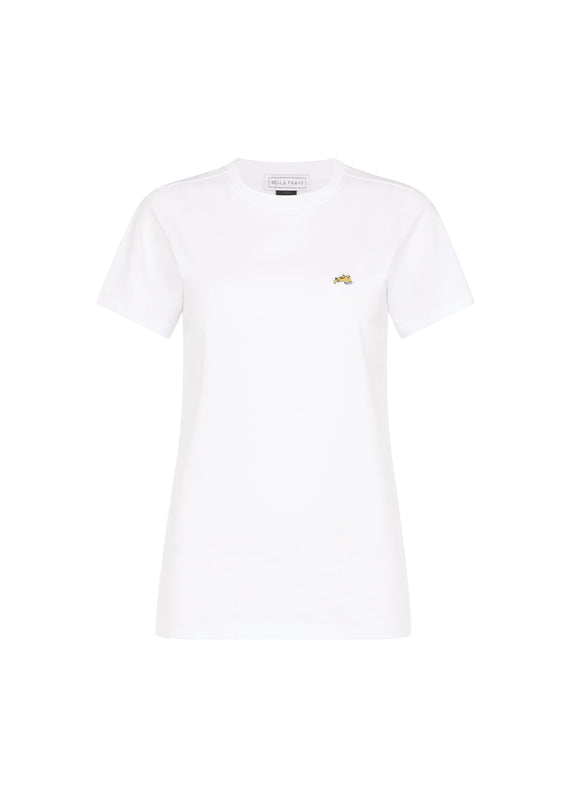 bella freud EMBROIDERED DOG CLASSIC T-SHIRT | WHITE | XS – Bella Freud