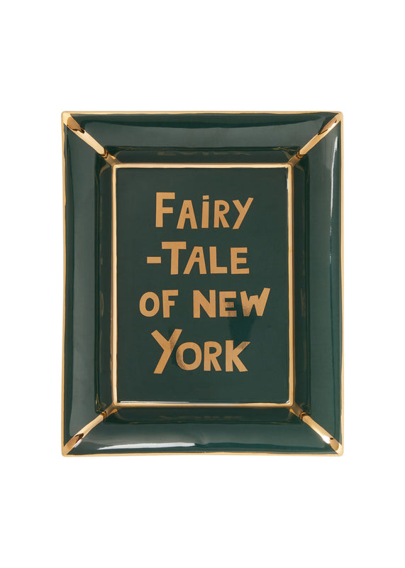 bella freud Fairytale Of New York Trinket Tray in Forest Green l Bella Freud