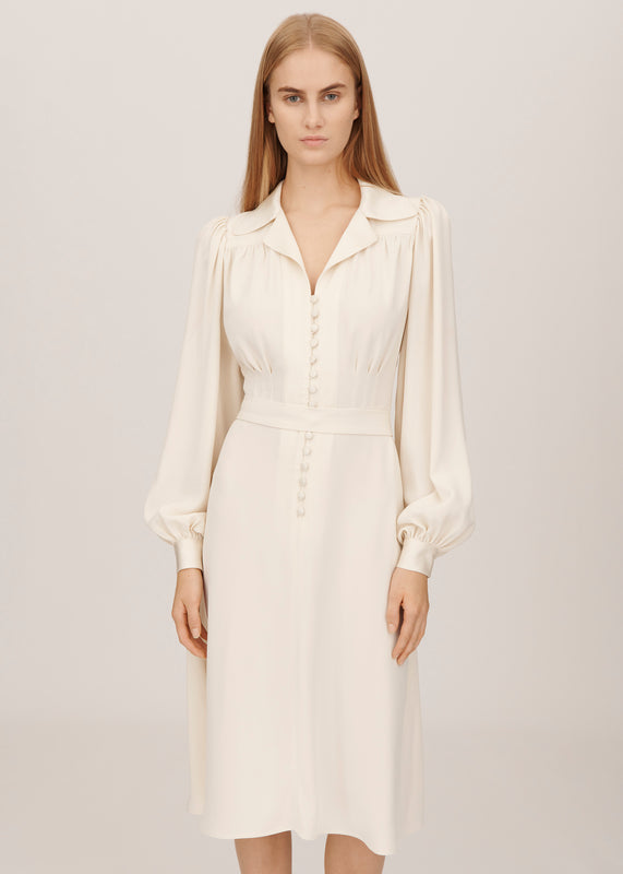 Bella Freud Floria Dress In Caffe Cremel Bella Freud