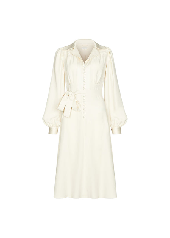 bella freud Floria Dress in Caffe Cremel Bella Freud