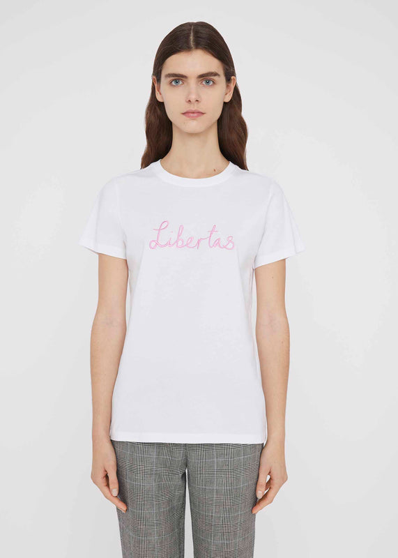 Bella Freud LIBERTAS CLASSIC T-SHIRT | WHITE | XS – Bella Freud