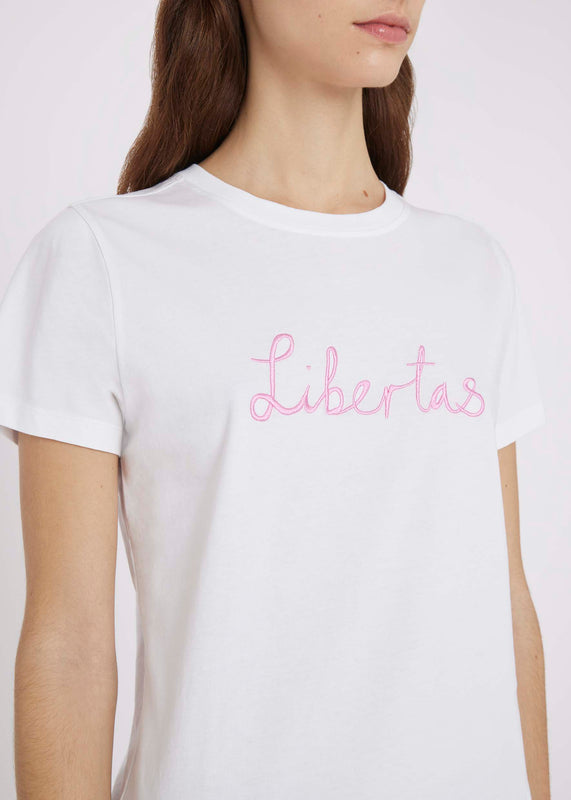 Bella Freud LIBERTAS CLASSIC T-SHIRT | WHITE | XS – Bella Freud