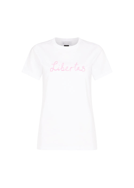 bella freud LIBERTAS CLASSIC T-SHIRT | WHITE | XS – Bella Freud