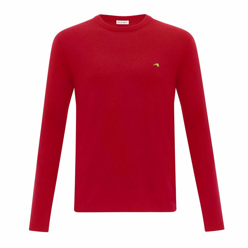 bella freud Mens Dog Emblem Cashmere Jumper – Bella Freud