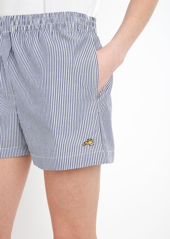 Bella Freud PYJAMA SHORTS | CAMBRIDGE STRIPE | S – Bella Freud