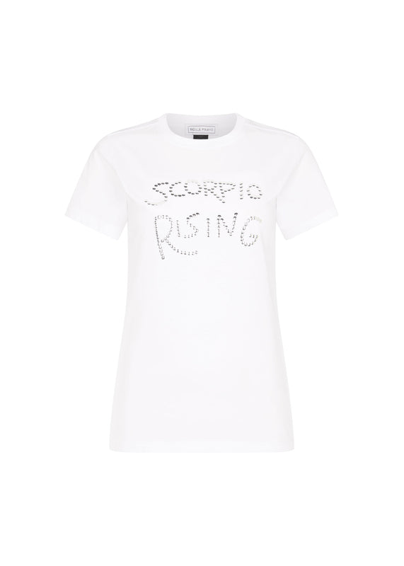 bella freud SCORPIO RISING CLASSIC T-SHIRT | WHITE | XS – Bella Freud