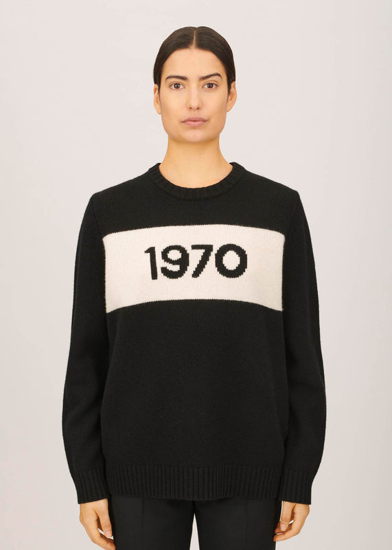 Bella Freud Shop The 1970 Oversized Jumper In Black