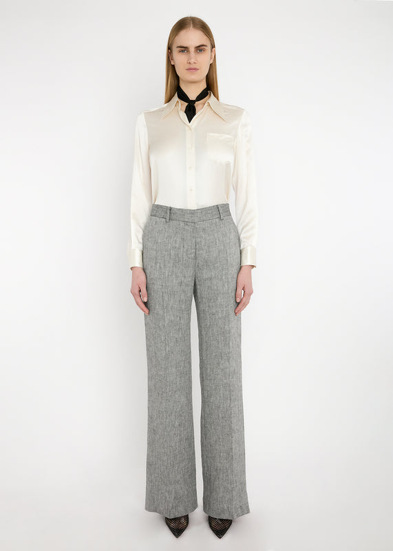 Bella Freud SLIM KIM TROUSER | DAPPLED GREY | 6 – Bella Freud