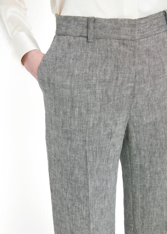 Bella Freud SLIM KIM TROUSER | DAPPLED GREY | 6 – Bella Freud