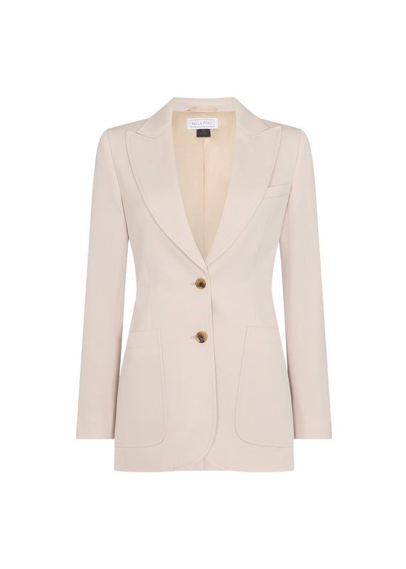 bella freud ST. JAMES JACKET CAVALRY TWILL | DOVE | 6 – Bella Freud