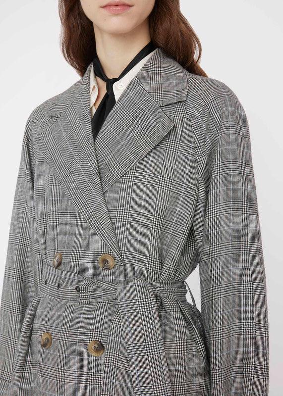 Bella Freud SUMMER TRENCH COAT | PRINCE OF WALES CHECK | 6 – Bella Freud