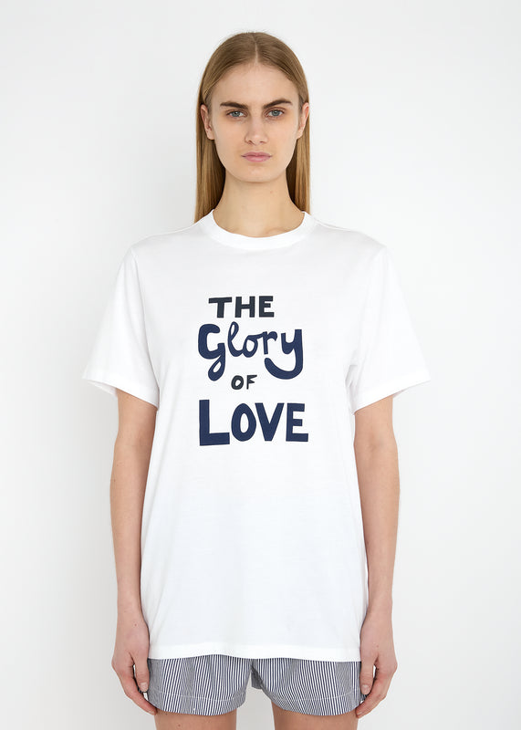 Bella Freud THE GLORY OF LOVE UNISEX T-SHIRT | WHITE MULTI | XS – Bella Freud