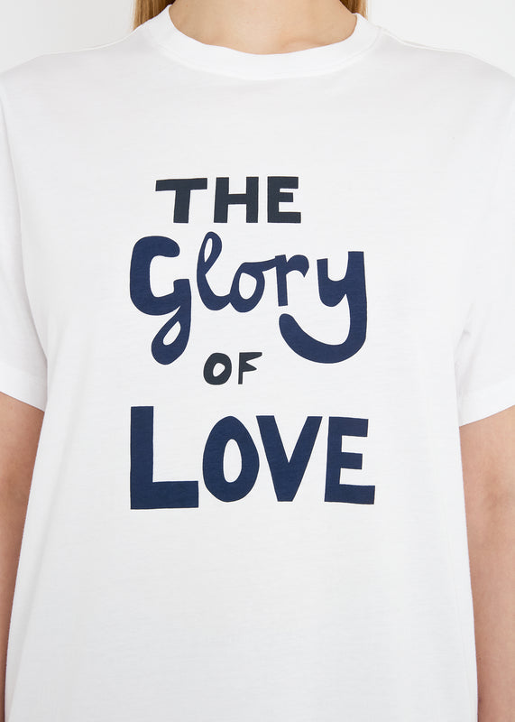 Bella Freud THE GLORY OF LOVE UNISEX T-SHIRT | WHITE MULTI | XS – Bella Freud