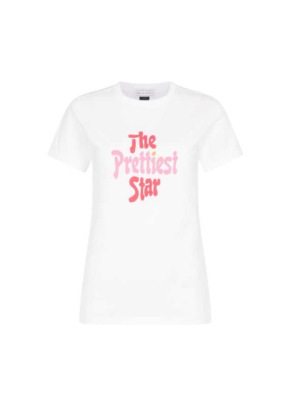 bella freud THE PRETTIEST STAR T-SHIRT | WHITE MULTI | XS – Bella Freud