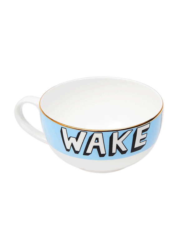 Bella Freud Wake Up You Sleepy Head Cup & Saucer L Bella Freud