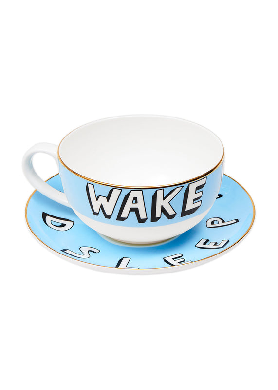 bella freud Wake Up You Sleepy Head Cup & Saucer l Bella Freud