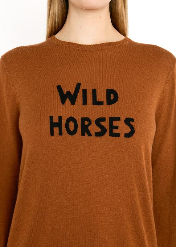 Bella Freud WILD HORSES JUMPER | BROWN | XS – Bella Freud
