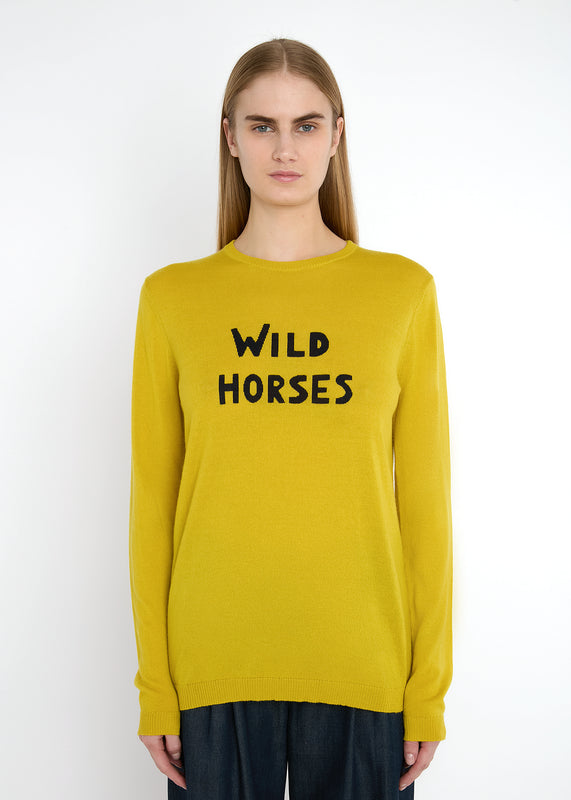 Bella Freud WILD HORSES JUMPER | YELLOW | XS – Bella Freud