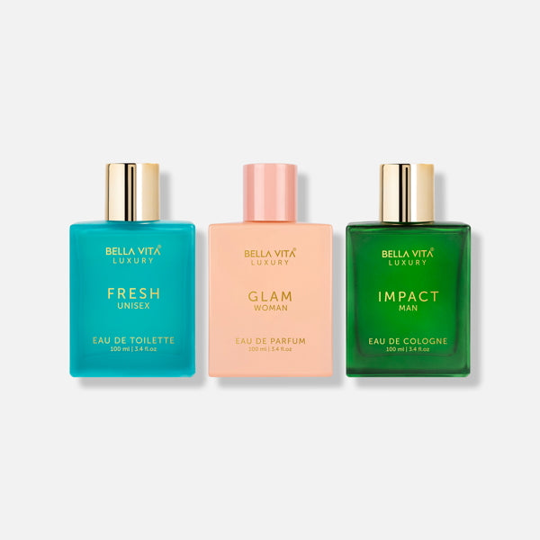 bella vita Day To Night Perfume Combo - 3 x 100ml