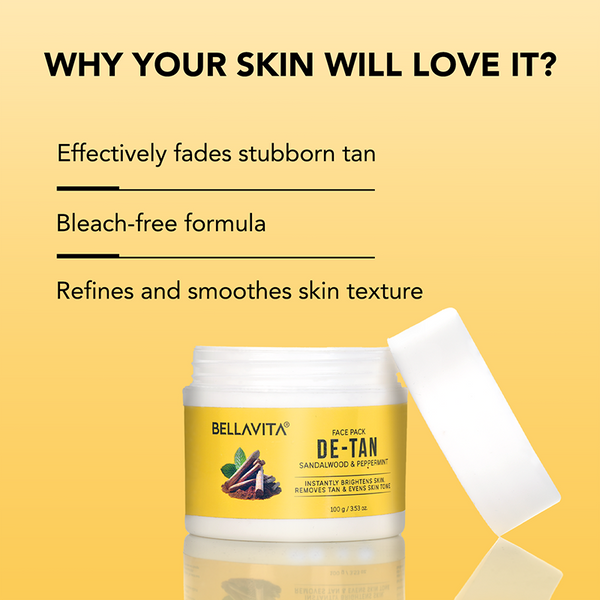 Bella Vita De-Tan Face Pack - 100g