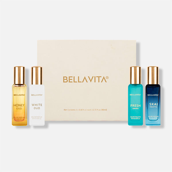 bella vita Luxury Unisex Perfume Gift Set - 4 x 20ml