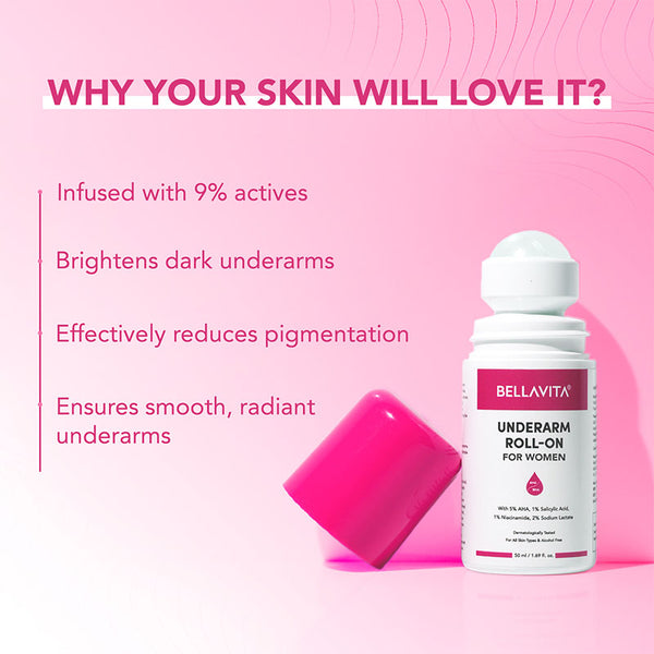 Bella Vita Underarm Roll On For Women - 50ml