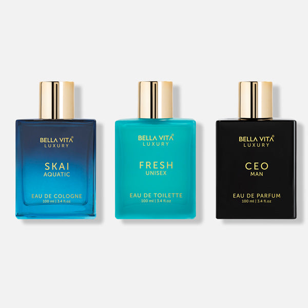 bella vita Work & Play Perfume Combo - 3 x 100ml