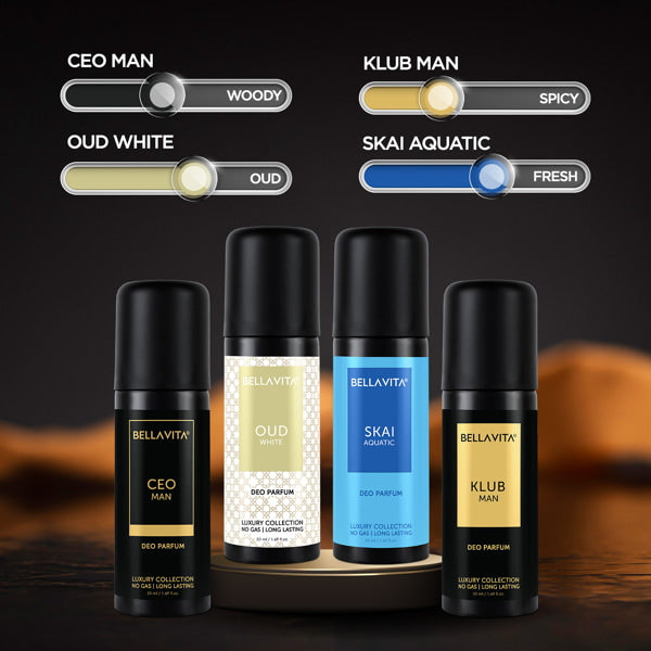 Bella Vita DEO Parfum Travel-Size Gift Set - 4 X 50ml