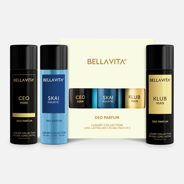 bella vita Deodorant Gift Set For Men (Pack Of 3) - 150ml Each
