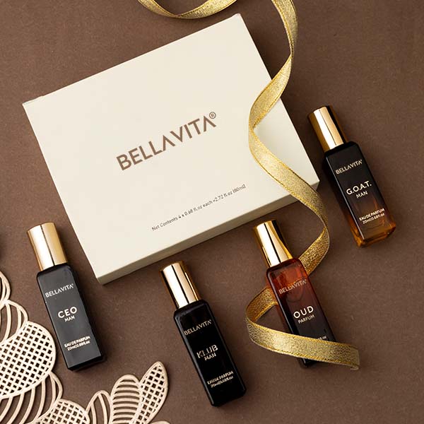 Bella Vita Luxury Perfume Gift Set For Men - 4 X 20ml