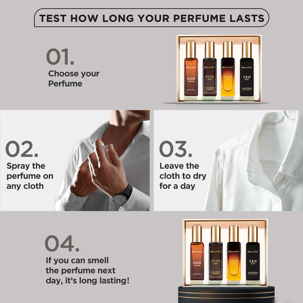 Bella Vita Luxury Perfume Gift Set For Men - 4 X 20ml