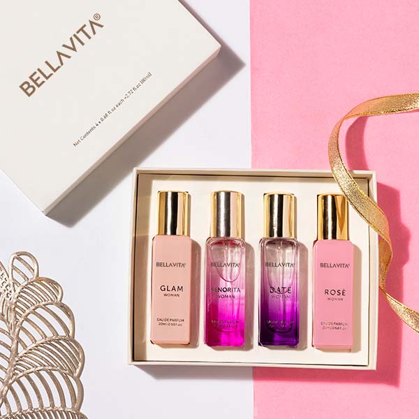 Bella Vita Luxury Perfume Gift Set For Women - 4 X 20ml