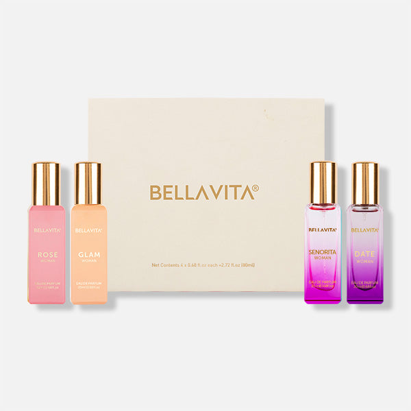 bella vita Luxury Perfume Gift Set For Women - 4 x 20ml