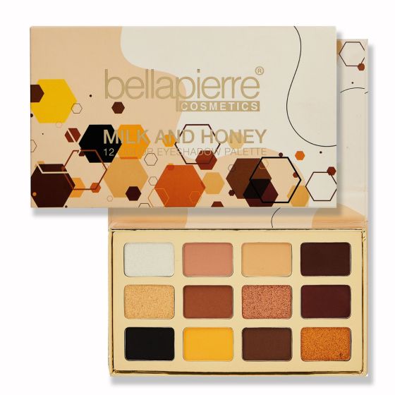 bellápierre 12 Color Eyeshadow Palette - Milk & Honey