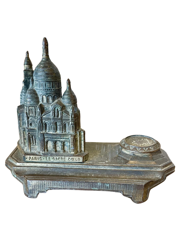 bellápierre Antique French Cast Iron Inkwell – Sacré-Cœur | Art Deco