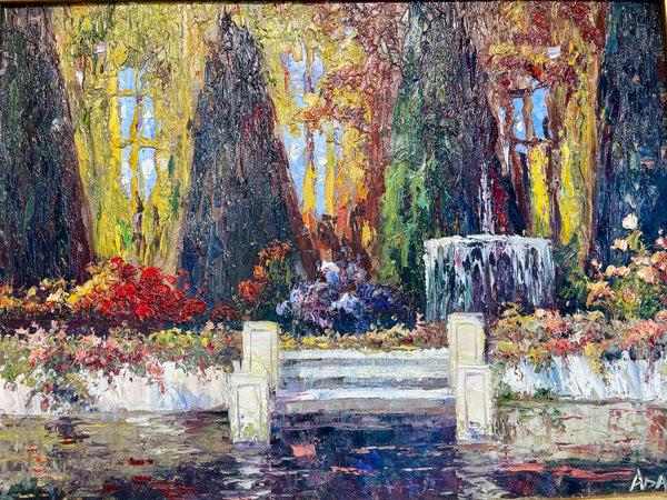 bellápierre “Au Bord de l’Eau” – Vintage Original Oil Painting