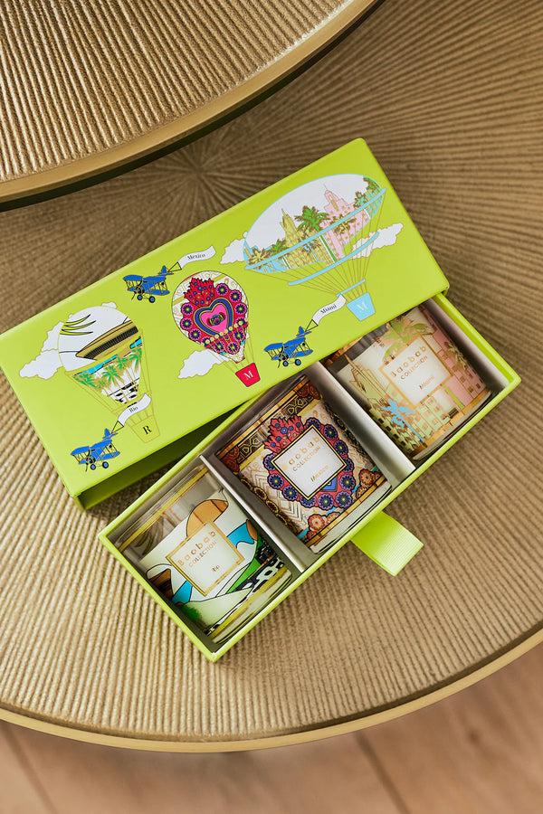 bellápierre Baobab Collection Trio Travel Candles - Rio Mexico & Miami