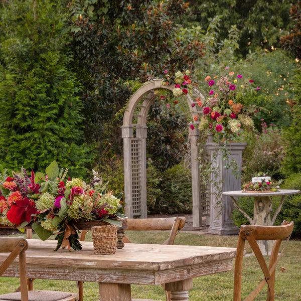 Bellápierre Aged Metal Garden Arbor