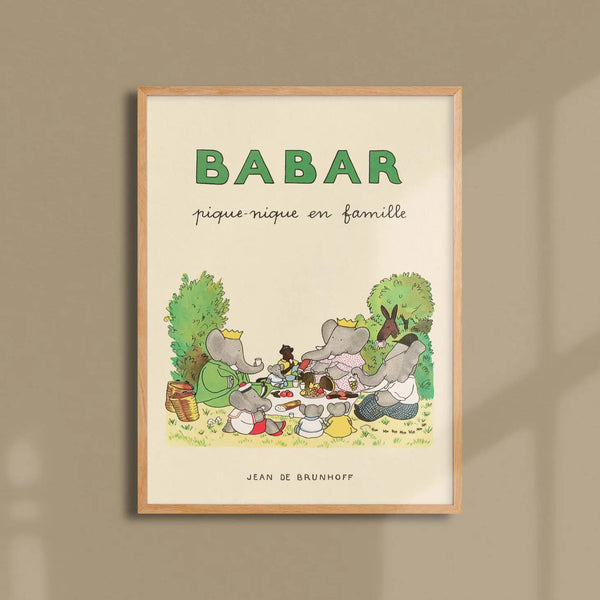 bellápierre "Babar's Family Picnic" Poster